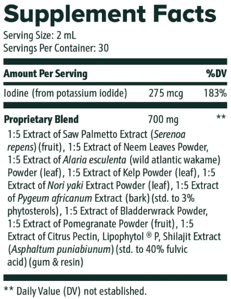 ViriFlow supplement facts